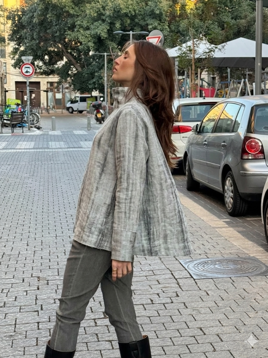 חולצת פרנזים שחורה