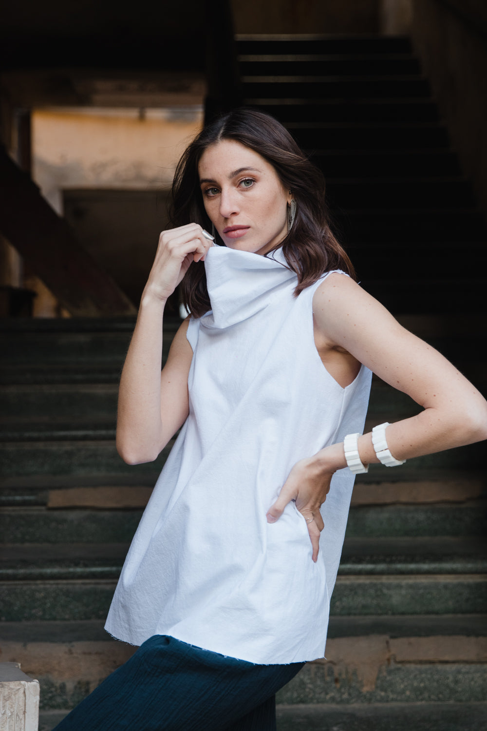 גופיית פרנזים שחורה