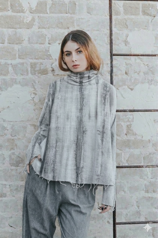 חולצת פרנזים אפור טאי דאי