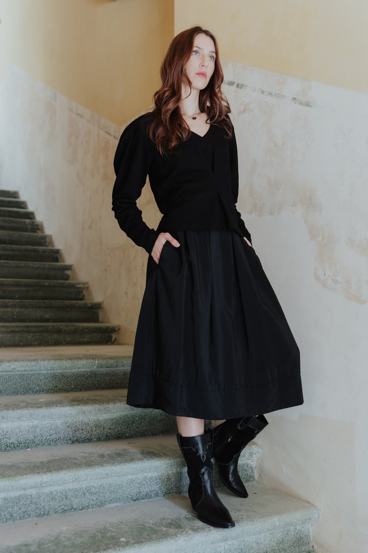 חולצת וואפל V