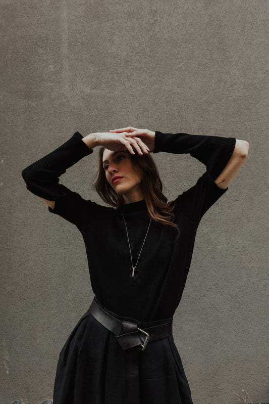 חולצת גולף שרוול מחולק