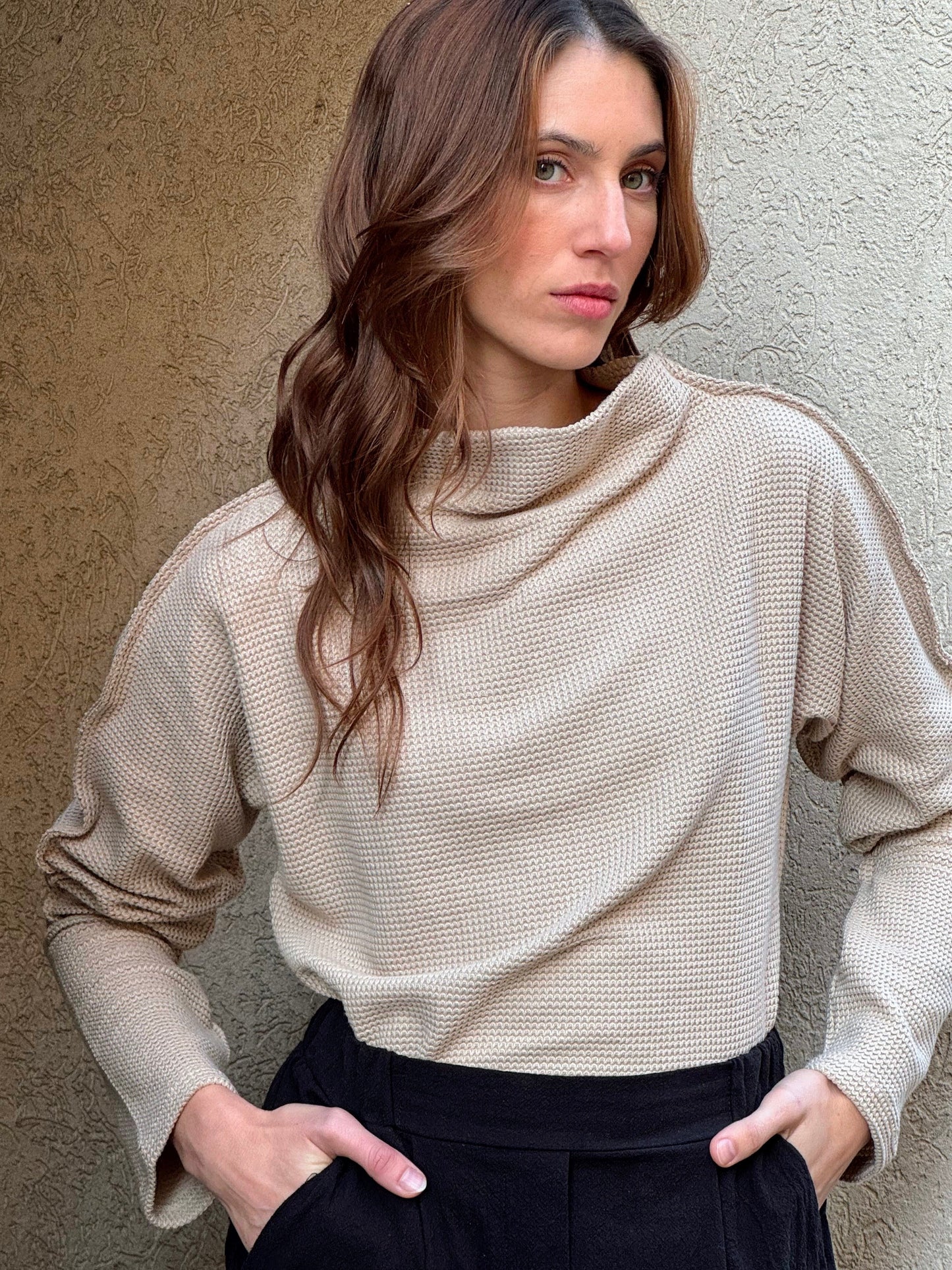 חולצת וופל גולף אפור