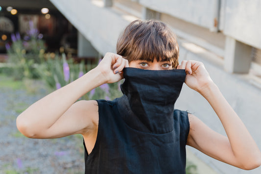 גופיית פרנזים שחורה