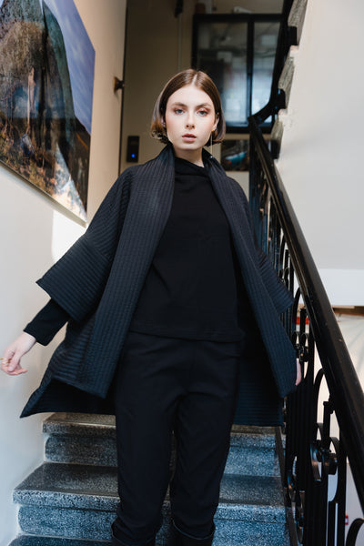 Stephan Kimono Jacket -  Black