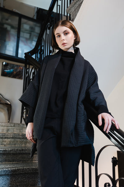 Stephan Kimono Jacket -  Black