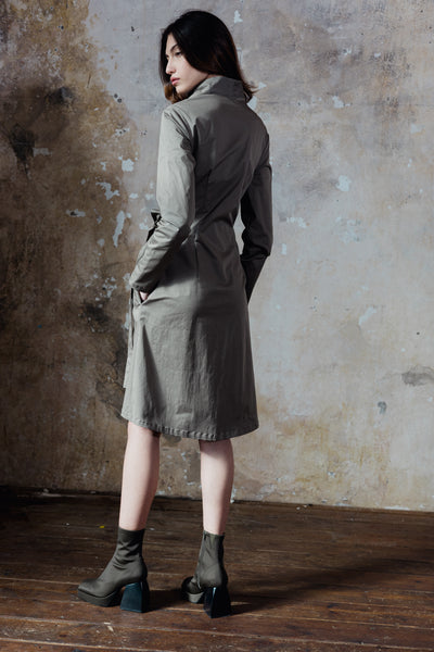 Koto -  Wrapped Coat Dress - olive