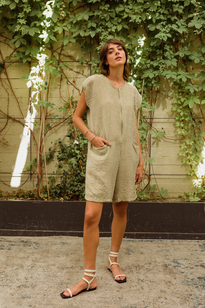 Wash Romper -light grey