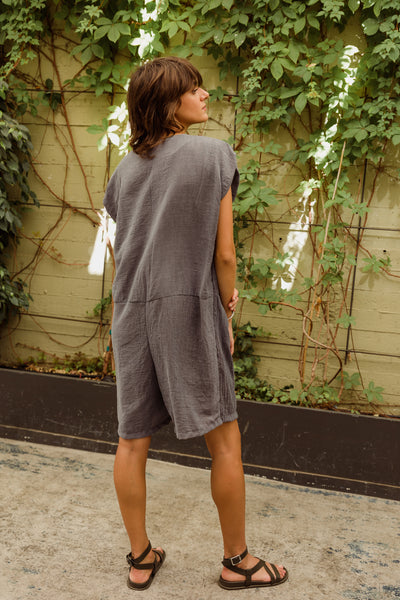Wash Romper -light grey