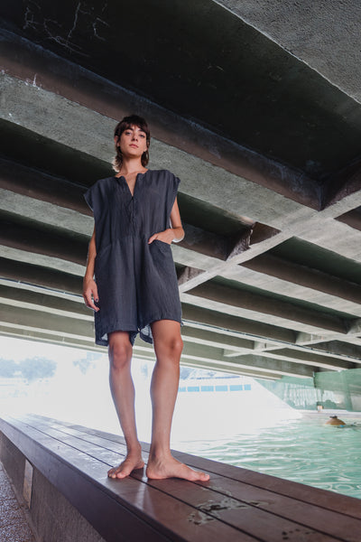Wash Romper -light grey
