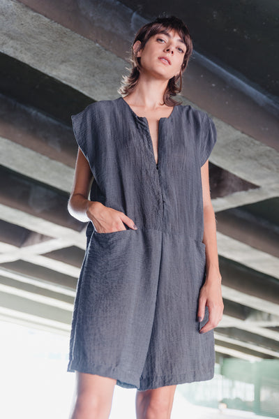 Wash Romper - Turquoise