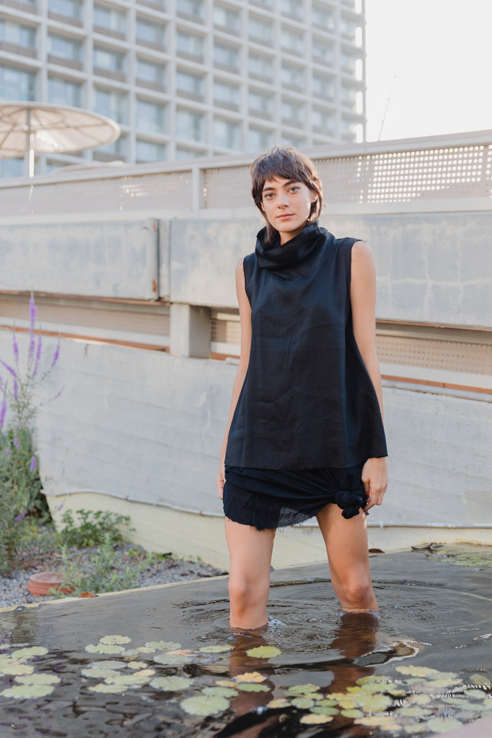 גופיית פרנזים שחורה