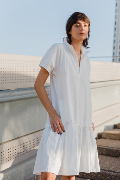 Peplum Dress -beige
