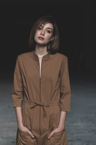 Camel Pilot Jumpsuit