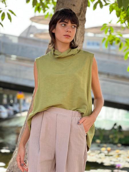 Fringe Tank -green