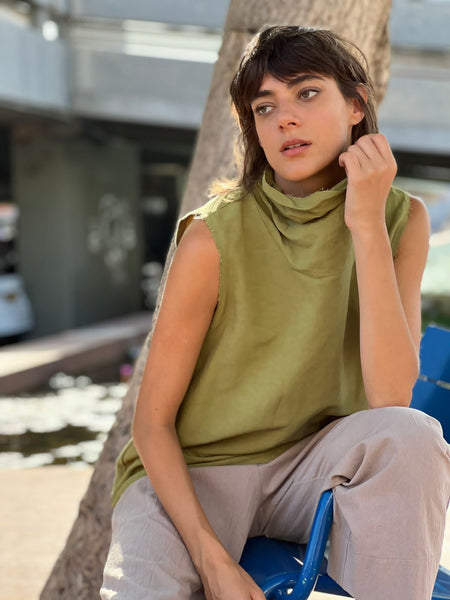 Fringe Tank -green