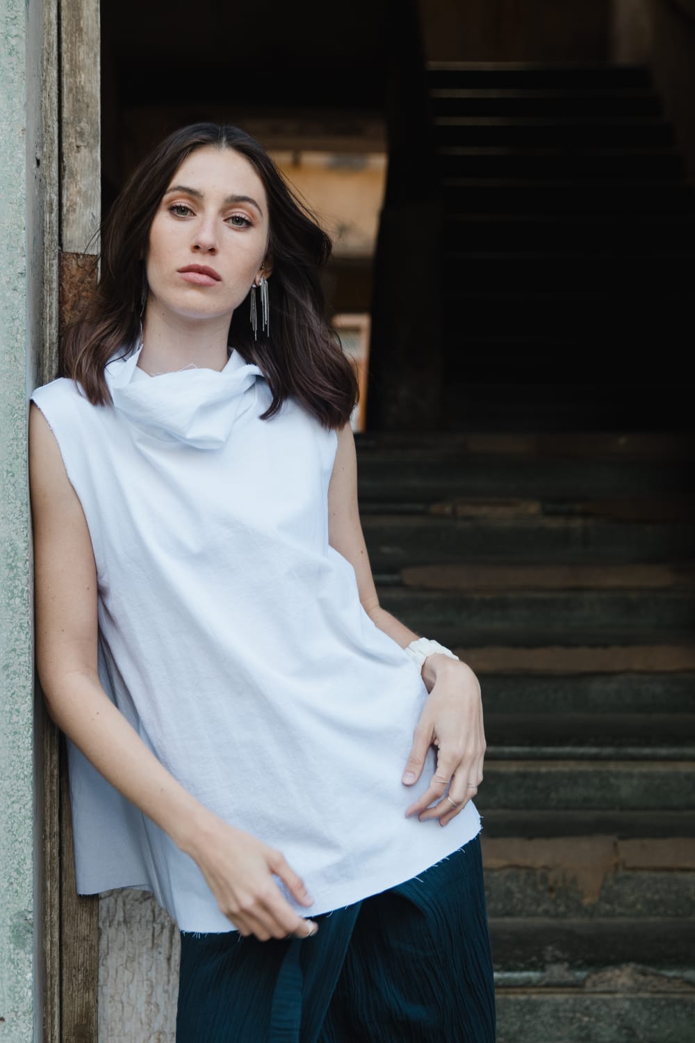 Fringe Tank - White