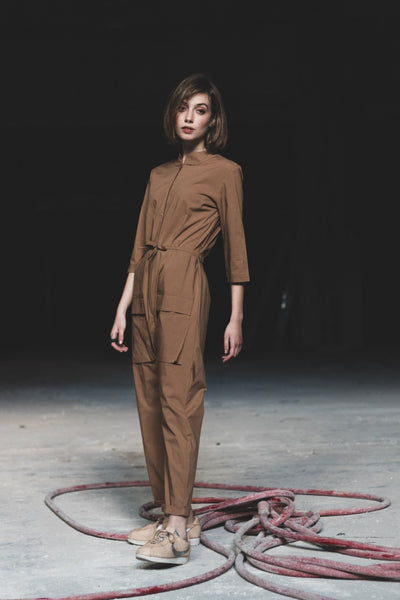 Camel Pilot Jumpsuit