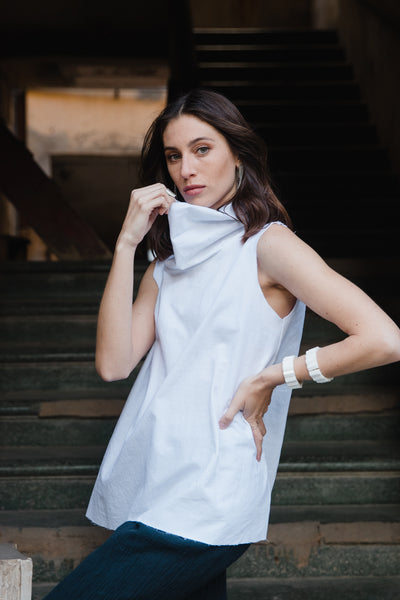 Fringe Tank - White