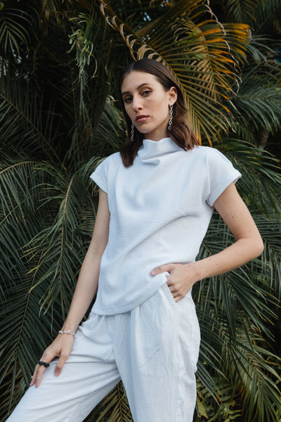Gula Wide Fit Trousers - White